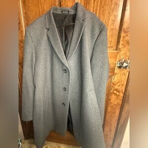 Mens Reaction Kenneth Cole Grey 3 Button Blazer Coat Size R48